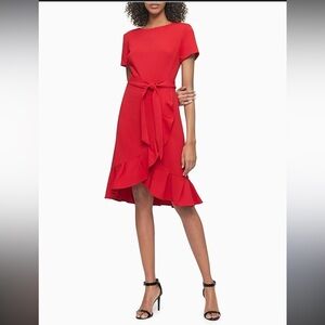 Calvin Klein Vibrant Orange Dress